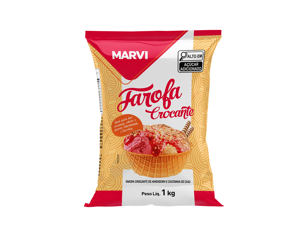FAROFA DE AMENDOIM MARVI 1 KG (CX 8 PCT)